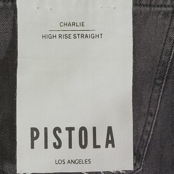 Charlie Washed Black High Rise Straight Jeans Size 26 NWT - Picture 11 of 13